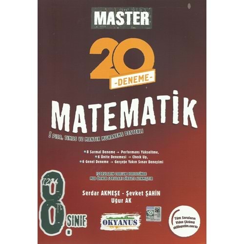 OKYANUS 8.SINIF MASTER MATEMATİK 20 DENEME