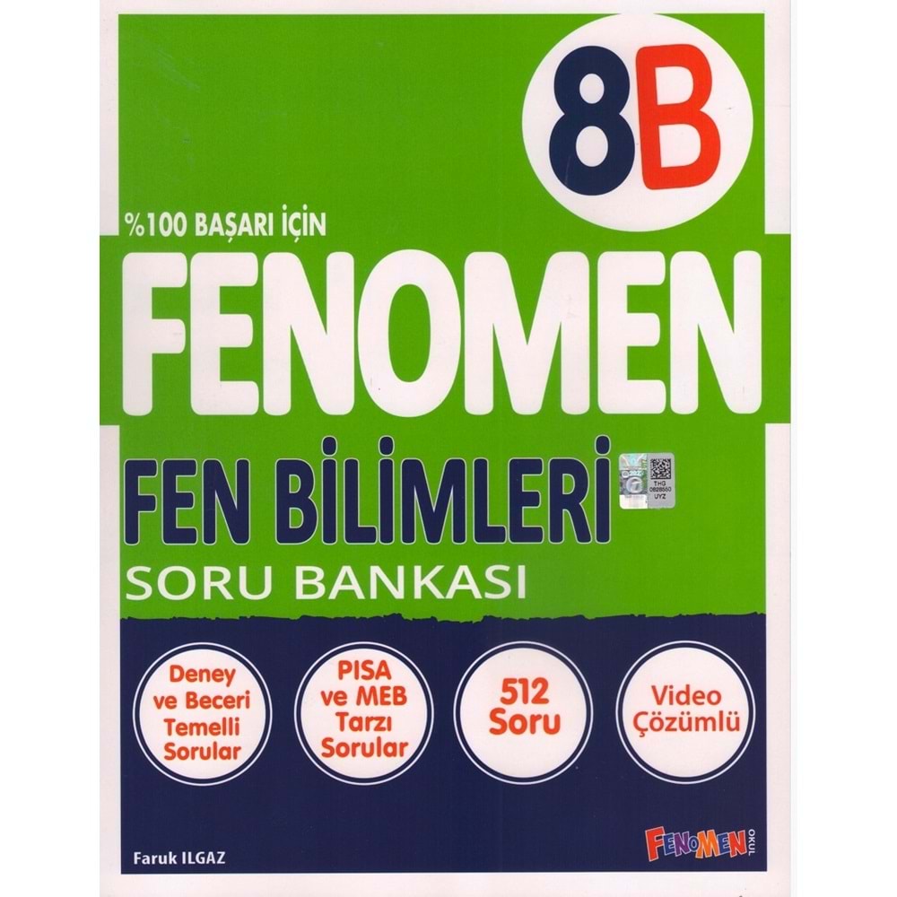 FENOMEN 8.SINIF FEN BİLİMLERİ SORU BANKASI-B