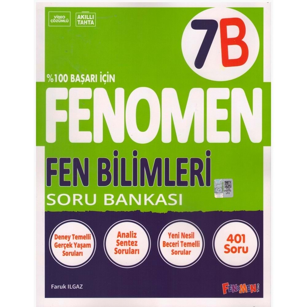 FENOMEN 7.SINIF FEN BİLİMLERİ SORU BANKASI-B