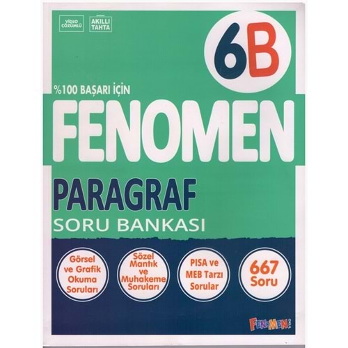 FENOMEN 6.SINIF PARAGRAF SORU BANKASI-B