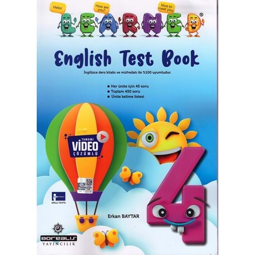 BOREALIS 4.SINIF LEARNED ENGLISH TEST BOOK