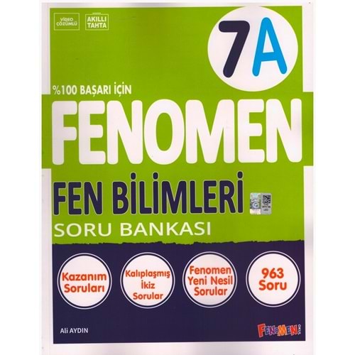 FENOMEN 7.SINIF FEN BİLİMLERİ SORU BANKASI-A