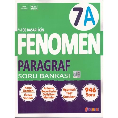 FENOMEN 7.SINIF PARAGRAF SORU BANKASI-A